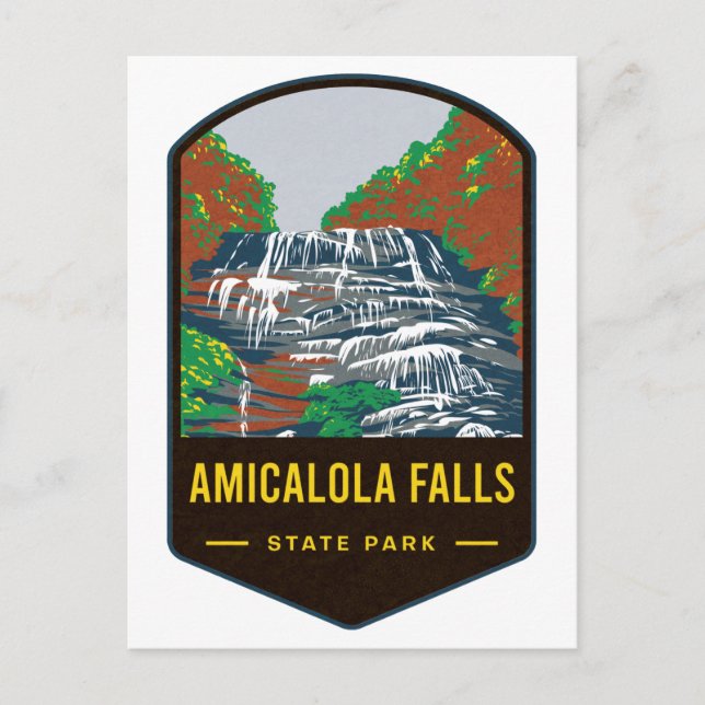 Amicalola Falls State Park Postcard (Front)