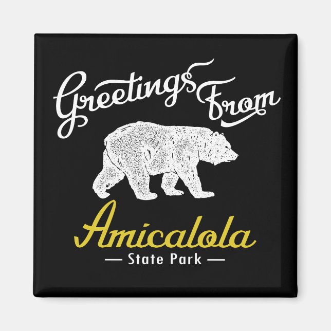 Amicalola State Park Bear Magnet (Front)
