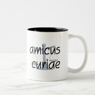 Amicus Curiae.  Lawyer mug with Latin Phrase.