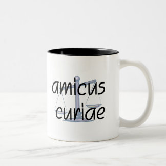 Amicus Curiae. Lawyer mug with Latin Phrase.