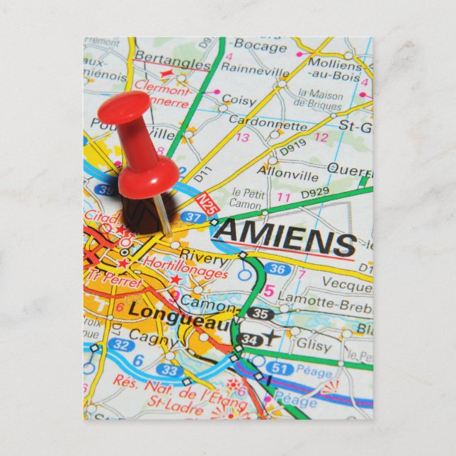 Amiens, France Postcard (Front)