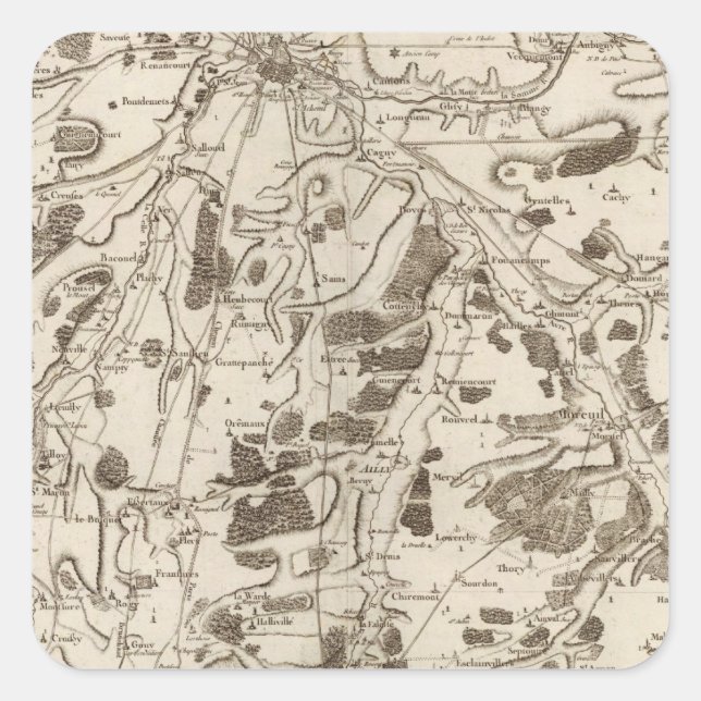 Amiens Square Sticker (Front)