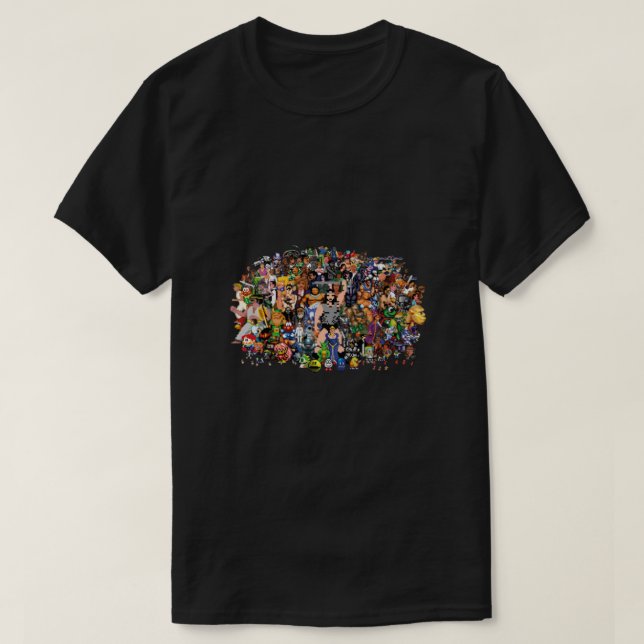 Amiga Game Characters Essential T-Shirt (Design Front)