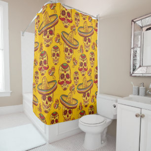 Amigo Skulls Shower Curtain