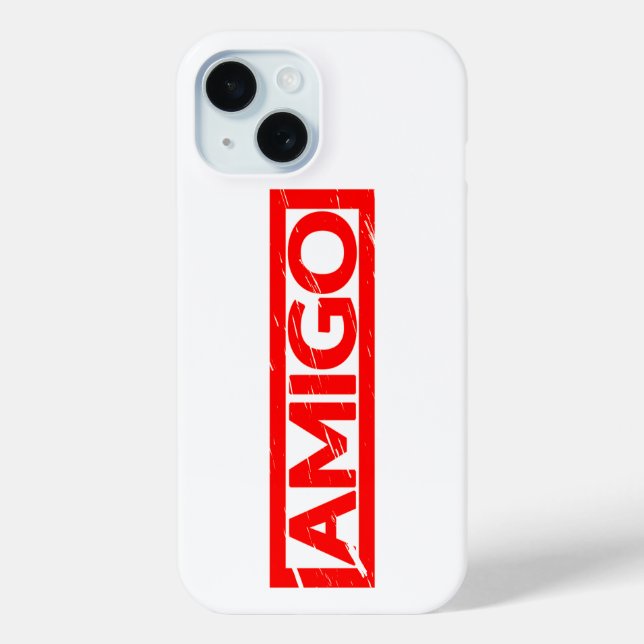 Amigo Stamp Case-Mate iPhone Case (Back)