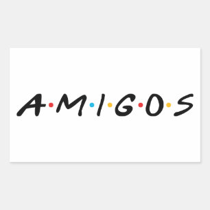 Amigos Rectangular Sticker
