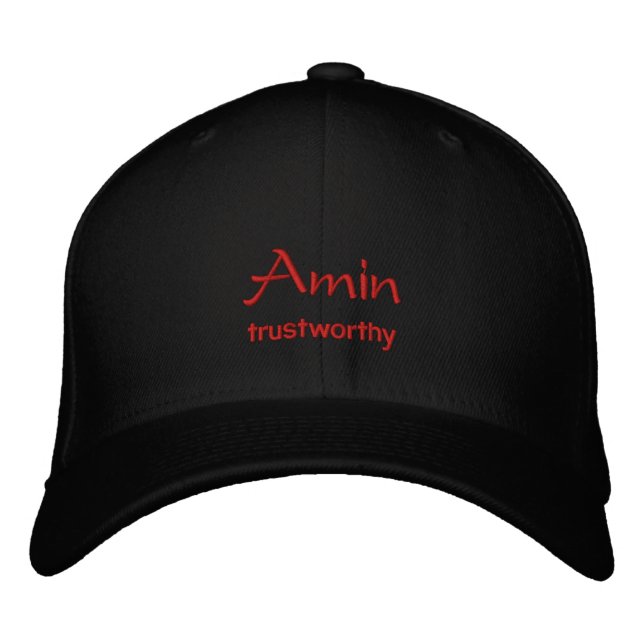 Amin Name Cap / Hat (Front)