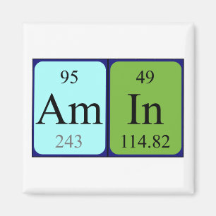 Amin periodic table name magnet