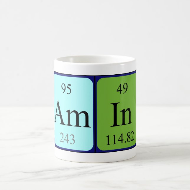 Amin periodic table name mug (Center)