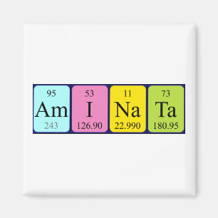 Aminata periodic table name magnet