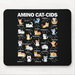Amino Cat-cids Funny Science Biology Chemistry Mouse Pad