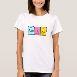 Amira periodic table name shirt