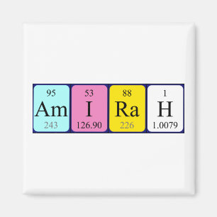 Amirah periodic table name magnet