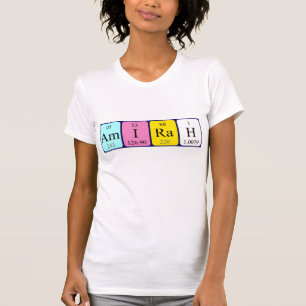 Amirah periodic table name shirt