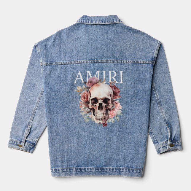 Amiri skull   denim jacket (Back)