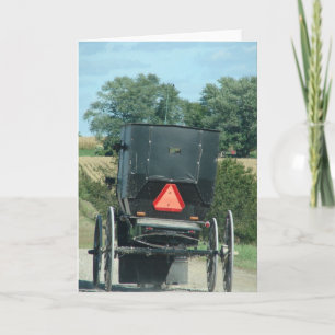 Amish Buggy Card