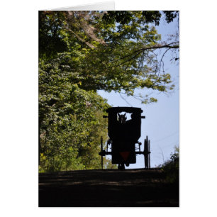 Amish Buggy -Day Silhouette
