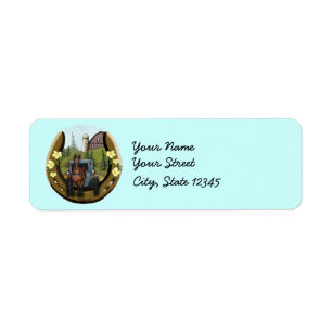 Amish Buggy Returning labels