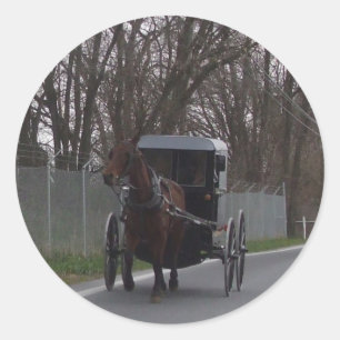 Amish Buggy Sticker