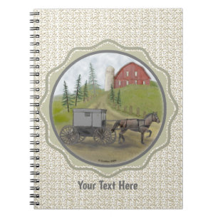 Amish Buggy Visiting Notebook
