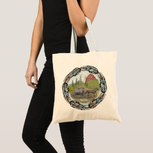 Amish Buggy Visiting tote bag