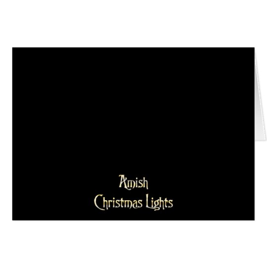 Amish Christmas Lights Card