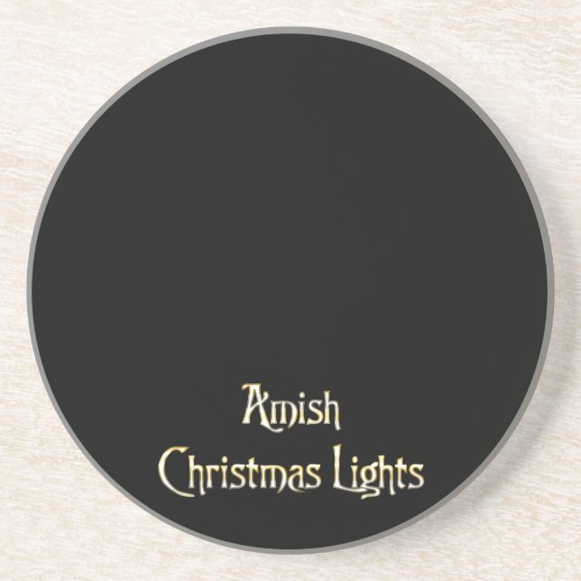 Amish Christmas Lights Coaster (Front)