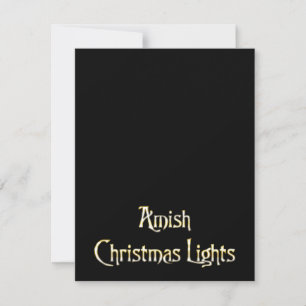 Amish Christmas Lights Holiday Card