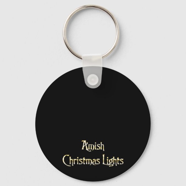Amish Christmas Lights Key Ring (Front)