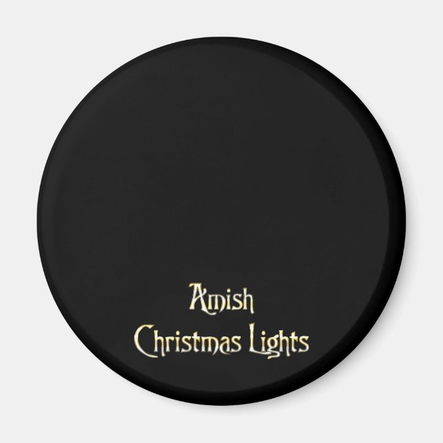 Amish Christmas Lights Magnet (Front)