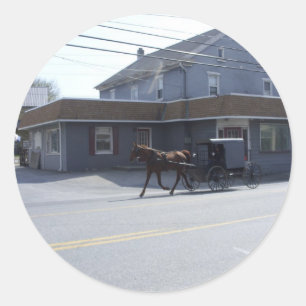 Amish Community Classic Round Sticker