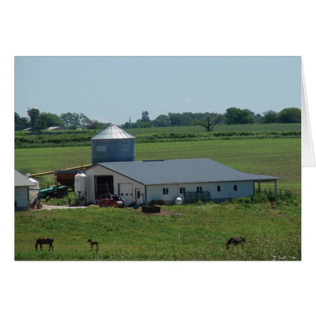Amish Country Pasture Scene (Front Horizontal)