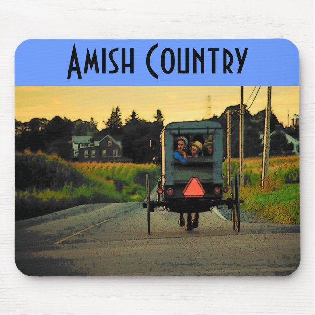 Amish Country (Road) Mousepad (Front)
