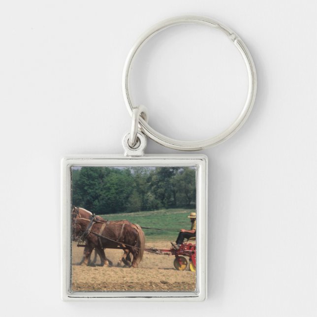 Amish Country simple people in farming with Key Ring (Front)