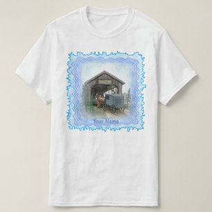 Amish Covered Bridge R t-shirt