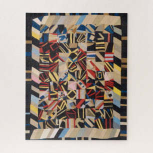 Amish crazy quilt jigsaw puzzle