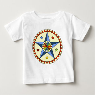 Amish - Hex Sign Stars - GOOD LUCK 1 Baby T-Shirt