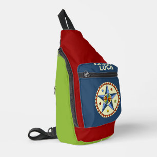 Amish - Hex Sign Stars - GOOD LUCK 1 Sling Bag