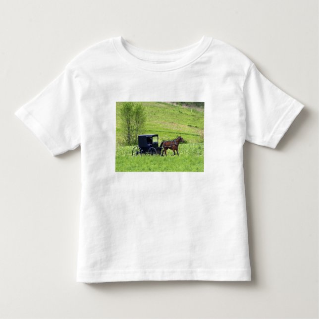 Amish horse and buggy near Berlin, Ohio. Toddler T-Shirt (Front)