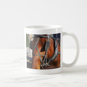 Amish Horse Coffee Mug