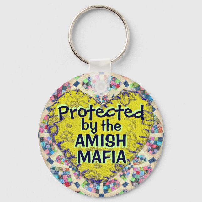 Amish Mafia Protection Keychain! Key Ring (Front)