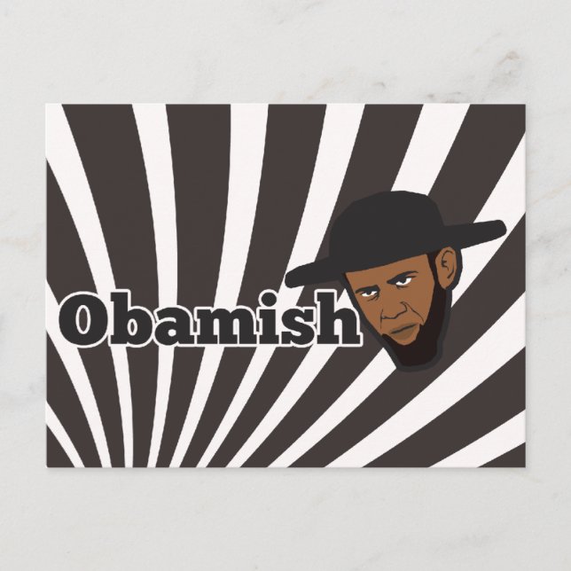 Amish Obama Postcard (Front)