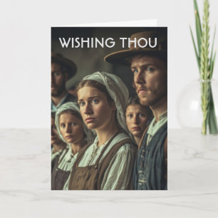 Amish Plain people funny Birthday Greeting Card