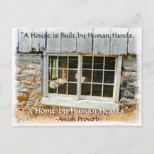 Amish Postcard. Amish Proverb. Add Your Store Name Postcard