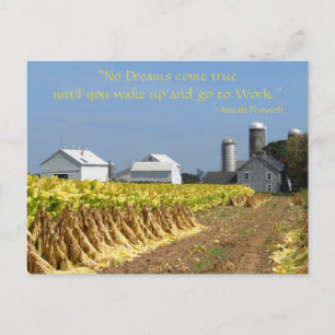 Amish Proverb. Dreams. Lancaster Lititz Postcard 2