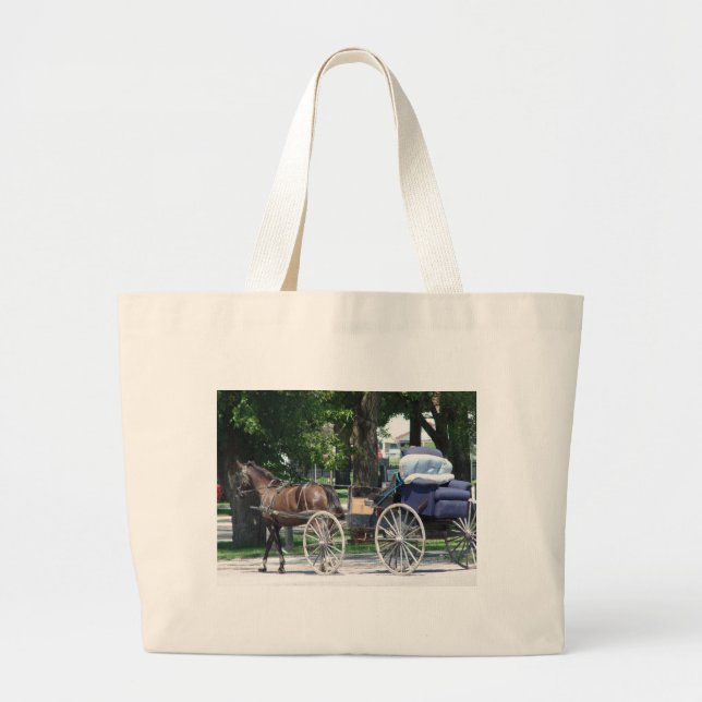 Amish Recliner Large Tote Bag (Front)