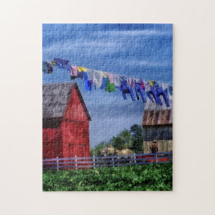 Amish Red Barn Puzzle