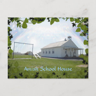 Amish School House. Add Text. Postcard