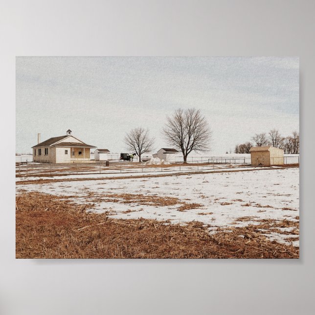 Amish School House Print (Front)