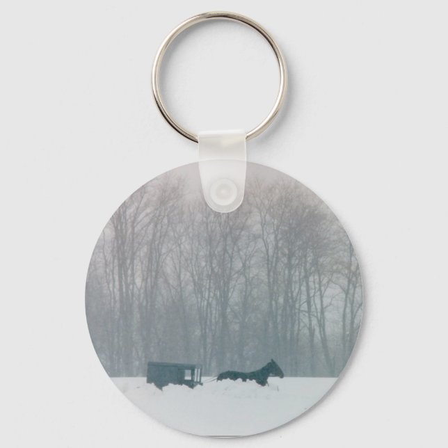 AMISH SNOWSTORM KEYCHAIN (Front)
